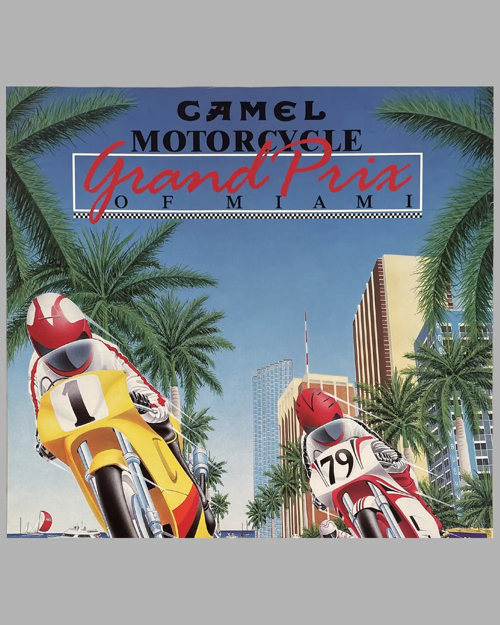 1990 Motorcycle Grand Prix of Miami official poster