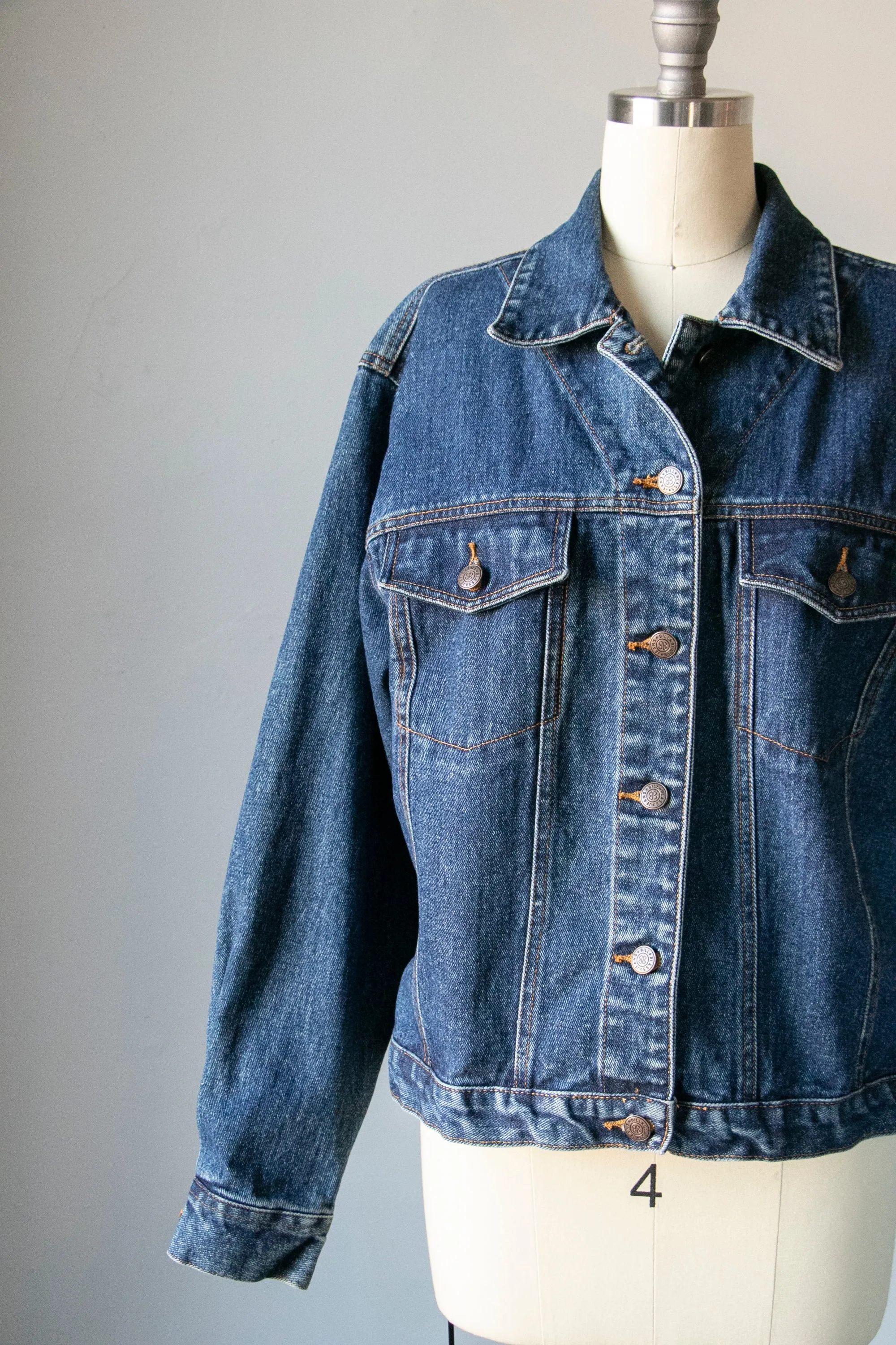 1990s Bill Blass Denim Jacket M