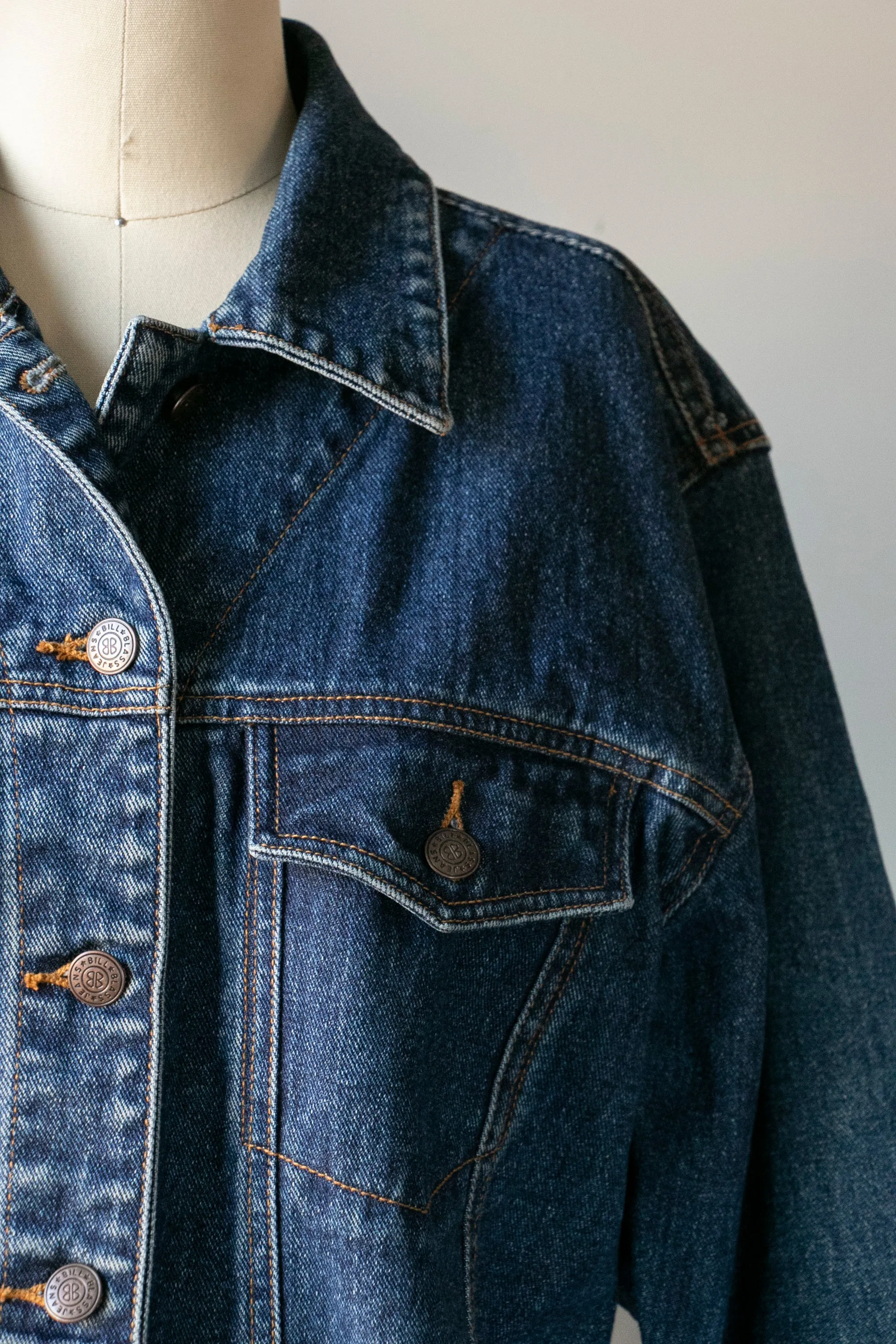 1990s Bill Blass Denim Jacket M