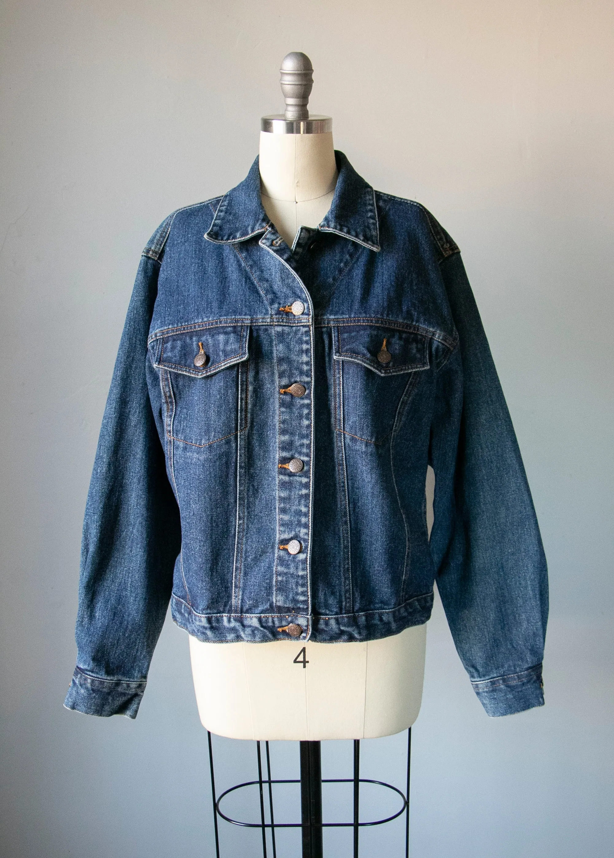 1990s Bill Blass Denim Jacket M