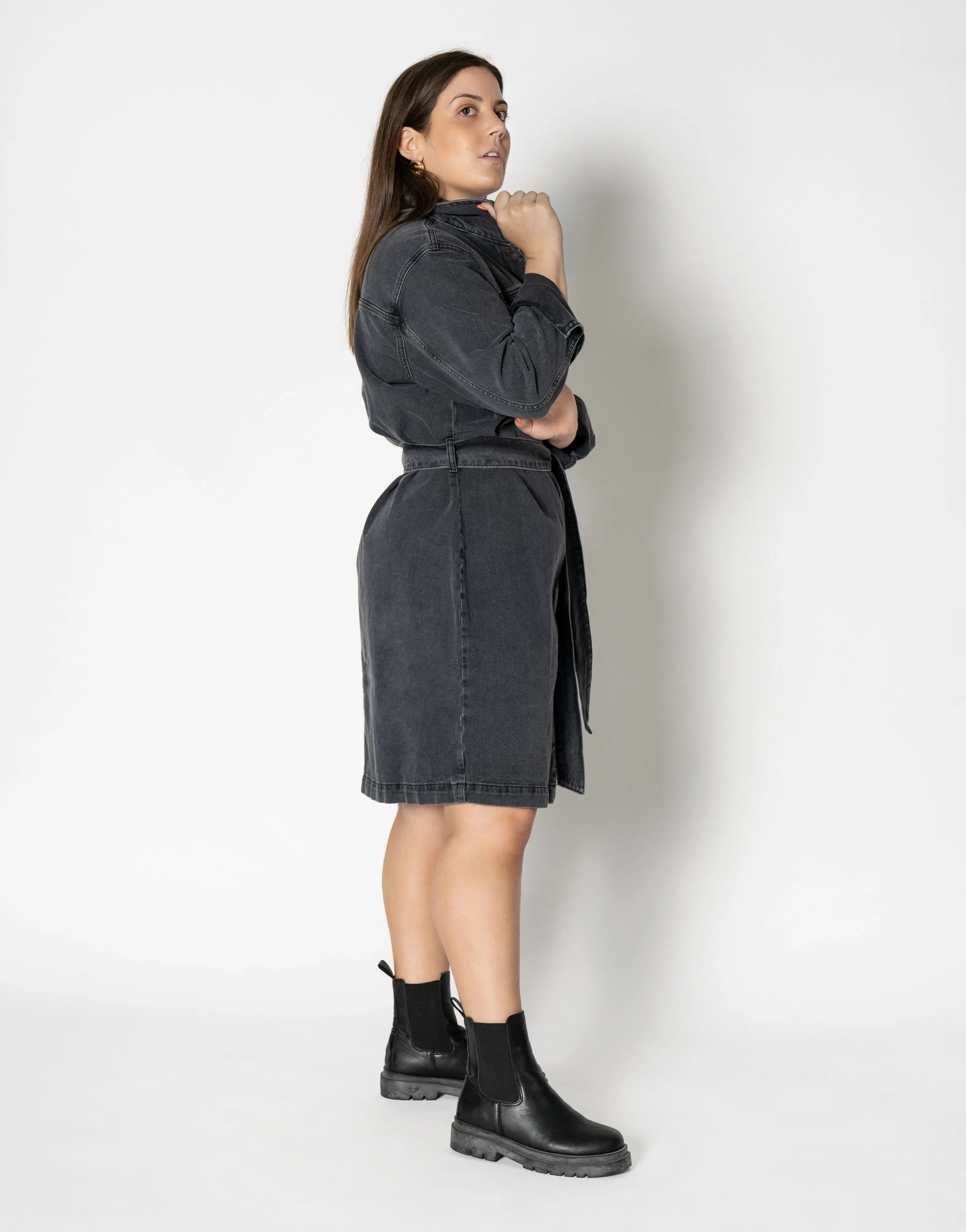 Above Knee Denim Dress