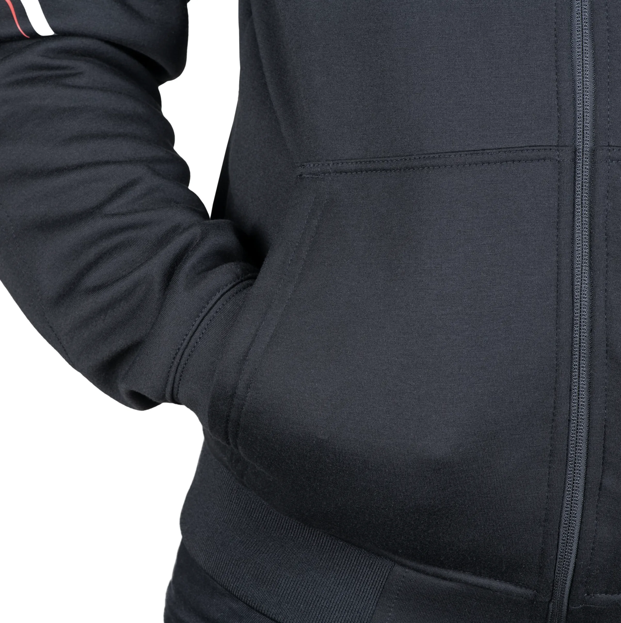 Aramid Lined Biker Riding Black Sports Super Hoodie by Oxford