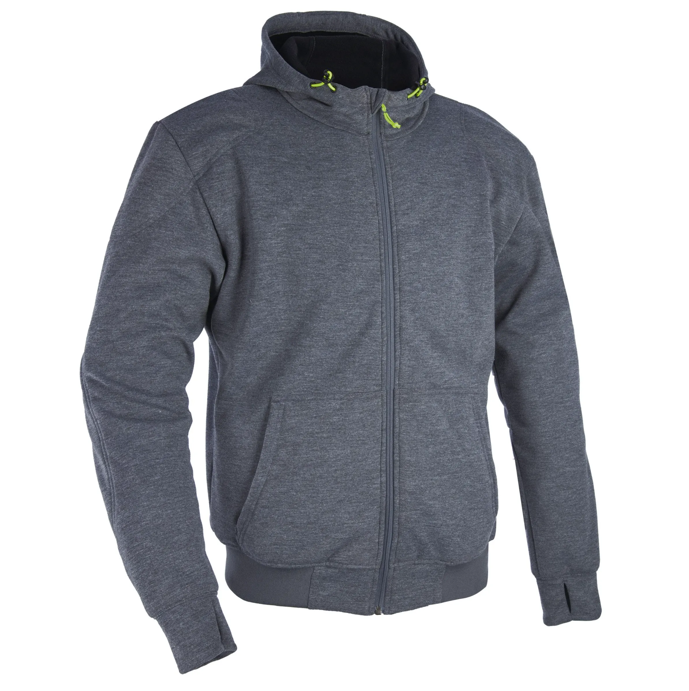 Aramid Lined Biker Riding Grey Super Hoodie by Oxford