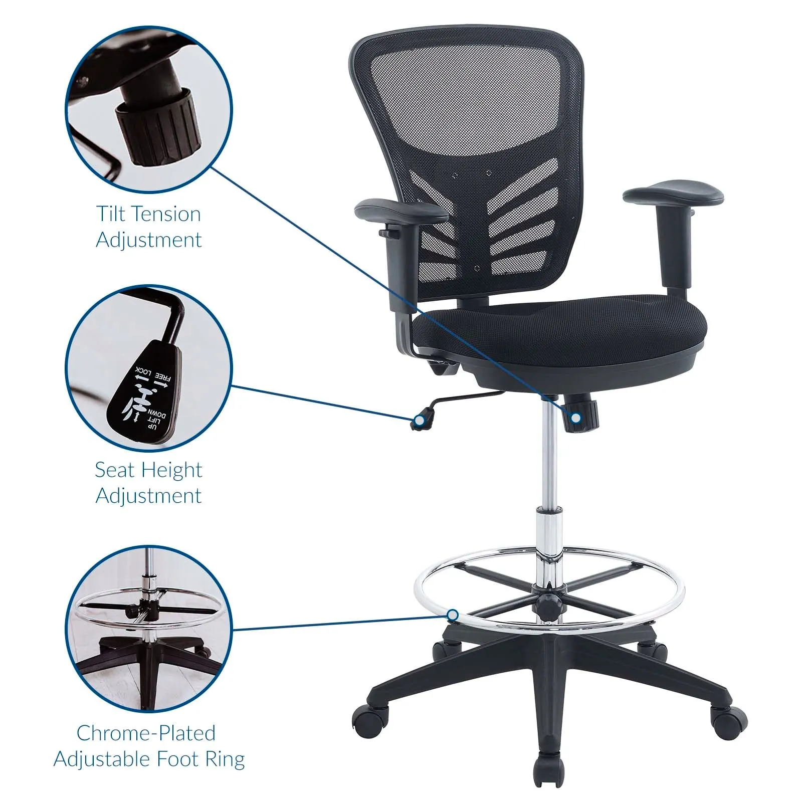 Articulate Drafting Chair by Modway