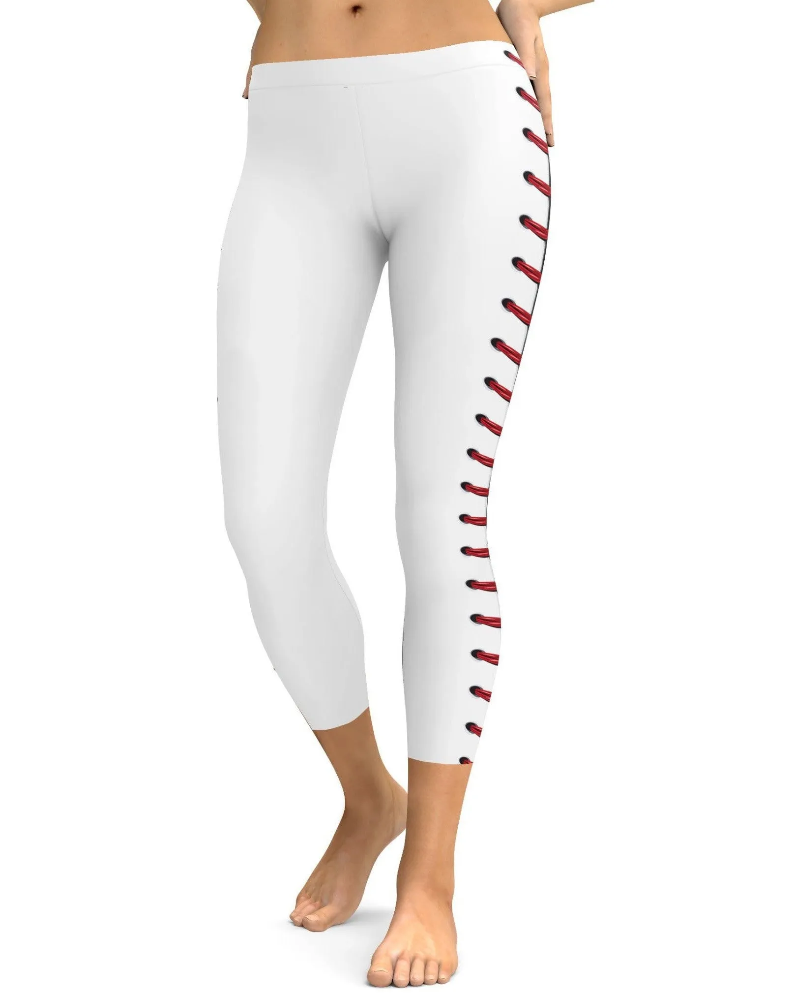 Baseball Stitches Capris