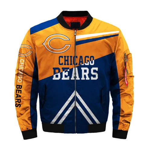 Bears Football Team Men Bomber Jacket