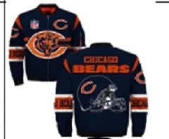 Bears Football Team Men Bomber Jacket