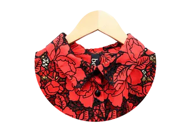 Berek Lazer Garden Shirt in Red and Black