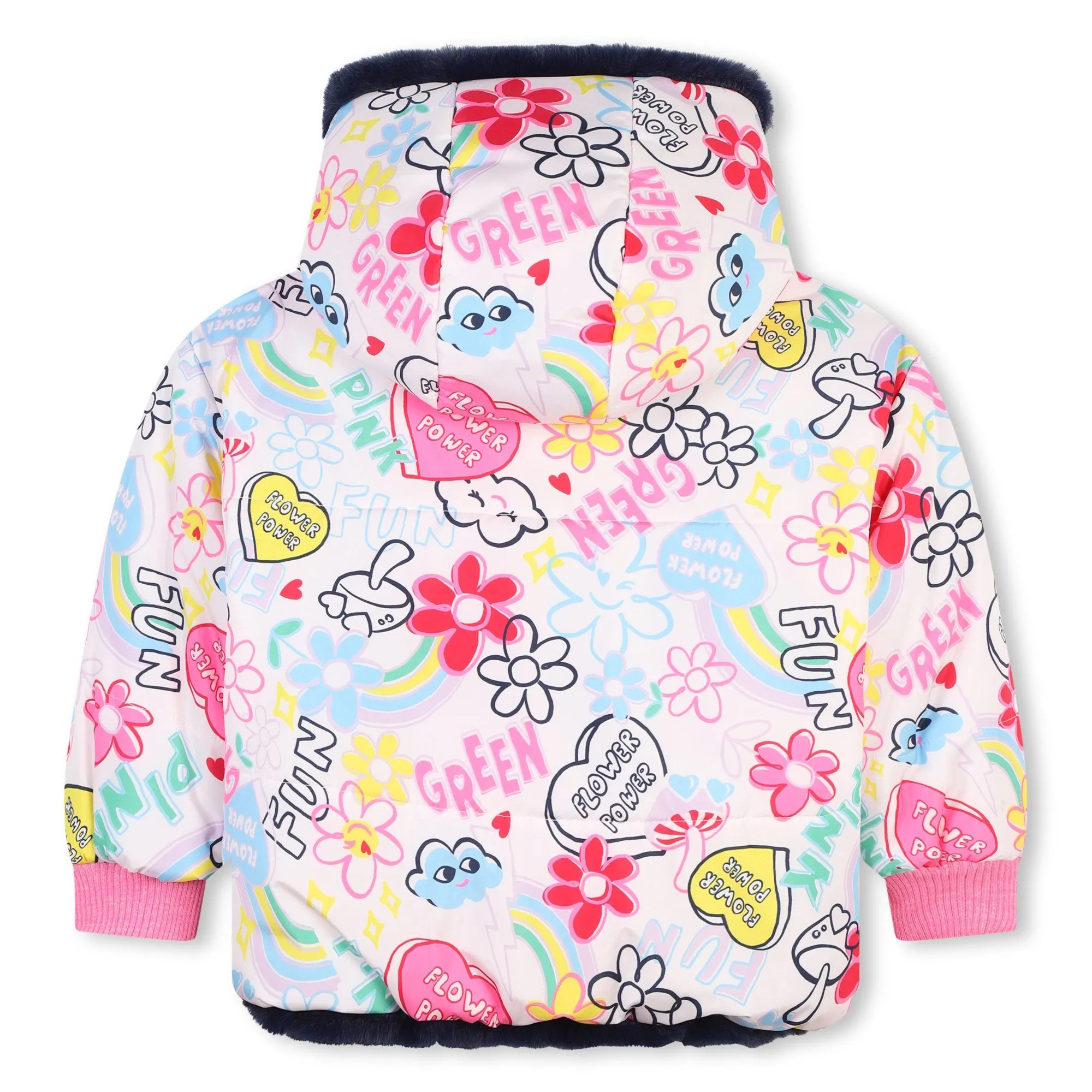 Billieblush Girl Reversible Hooded Puffer