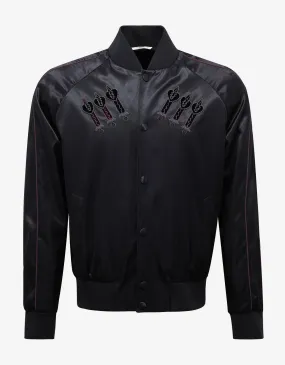 Black Loveblade Embroidery Souvenir Jacket