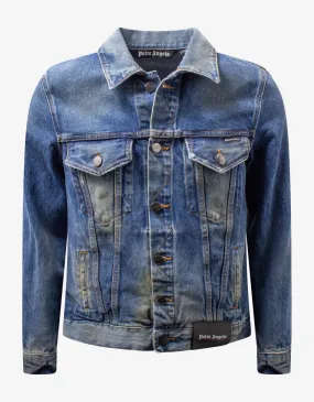 Blue College Eagle Denim Jacket