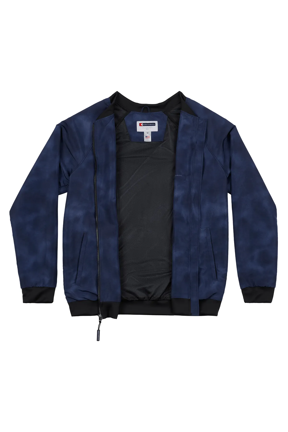 BOATHOUSE Denim Wash Aviator Bomber Jacket