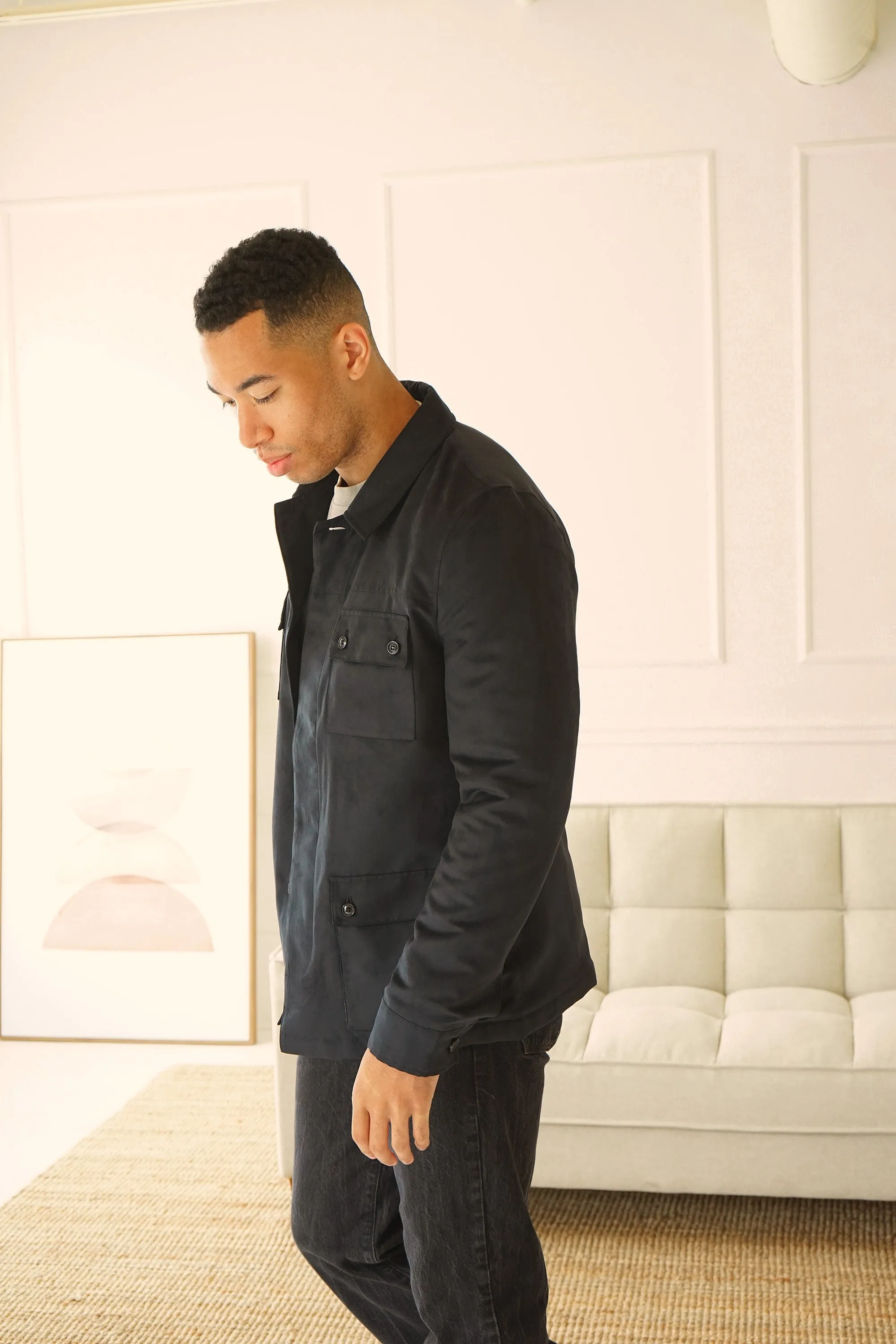 Bolton Black Suede Jacket