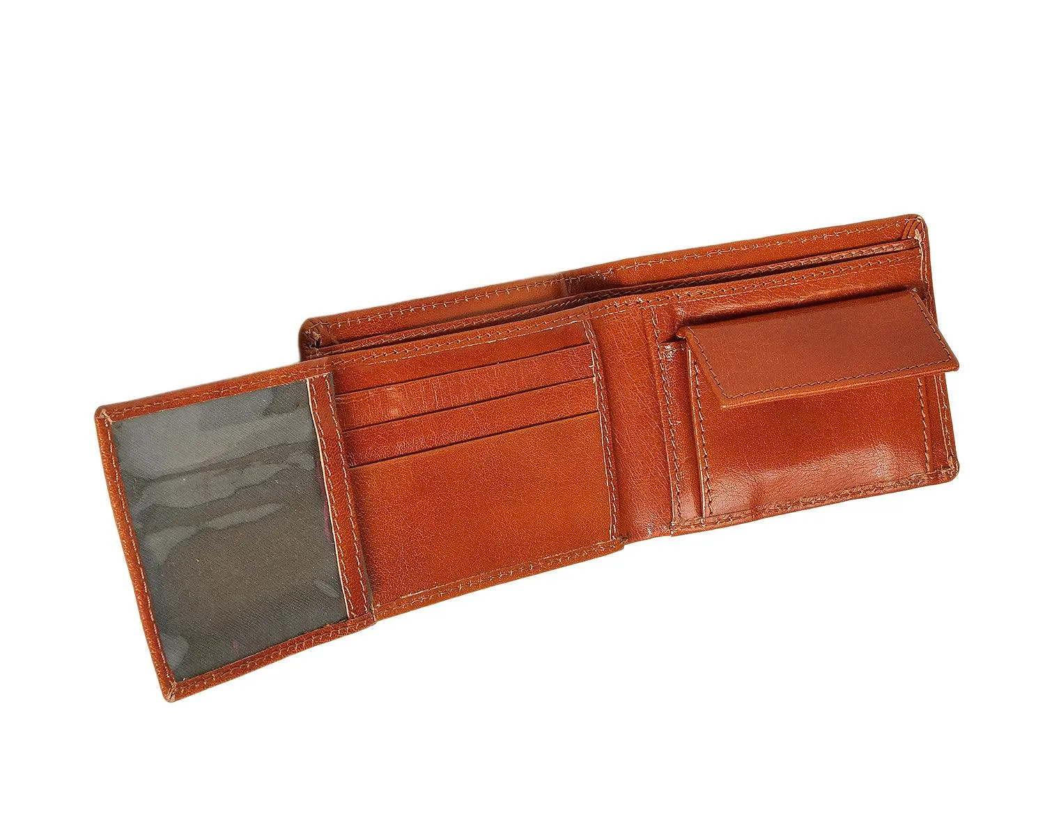 Celtic Tan Color Pure Leather Wallet For Men, Art:- LA-1393