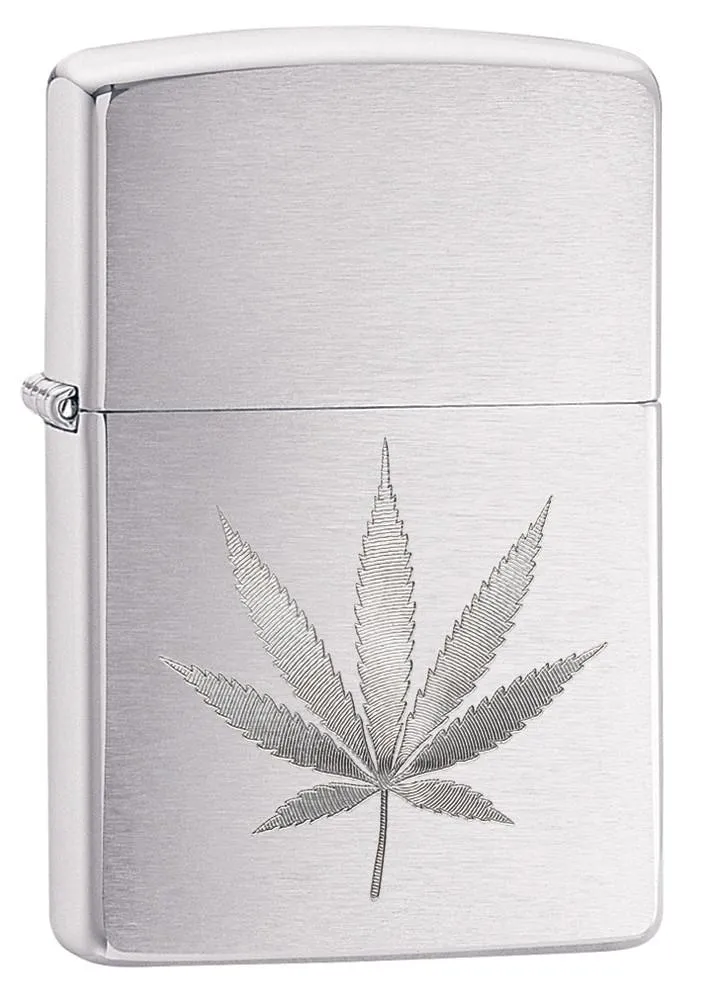 Chrome Marijuana Leaf Design