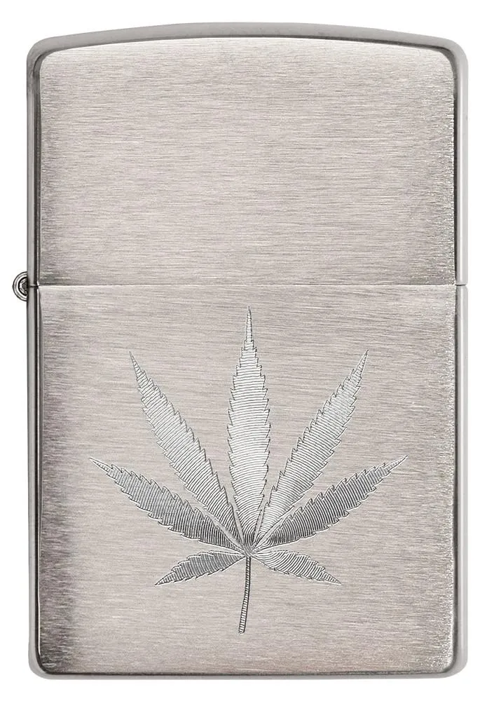 Chrome Marijuana Leaf Design