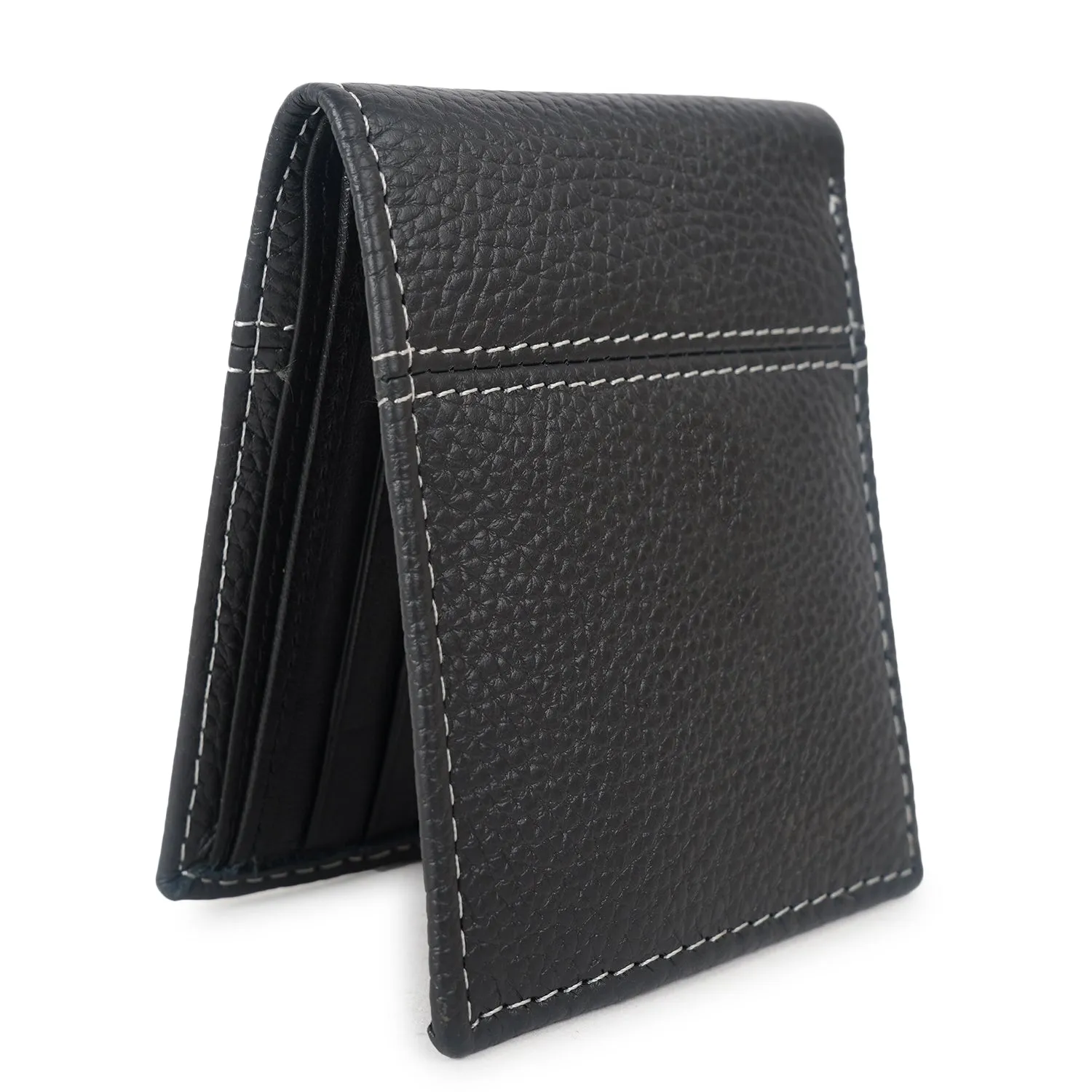 CIMONI Genuine Gents leather wallets / men's leather purses Black on Sale