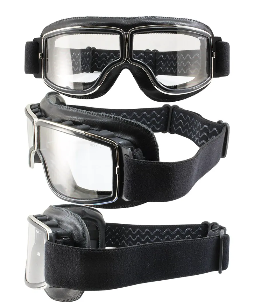 Clear Lens Aviator style Retro Pilot Goggles