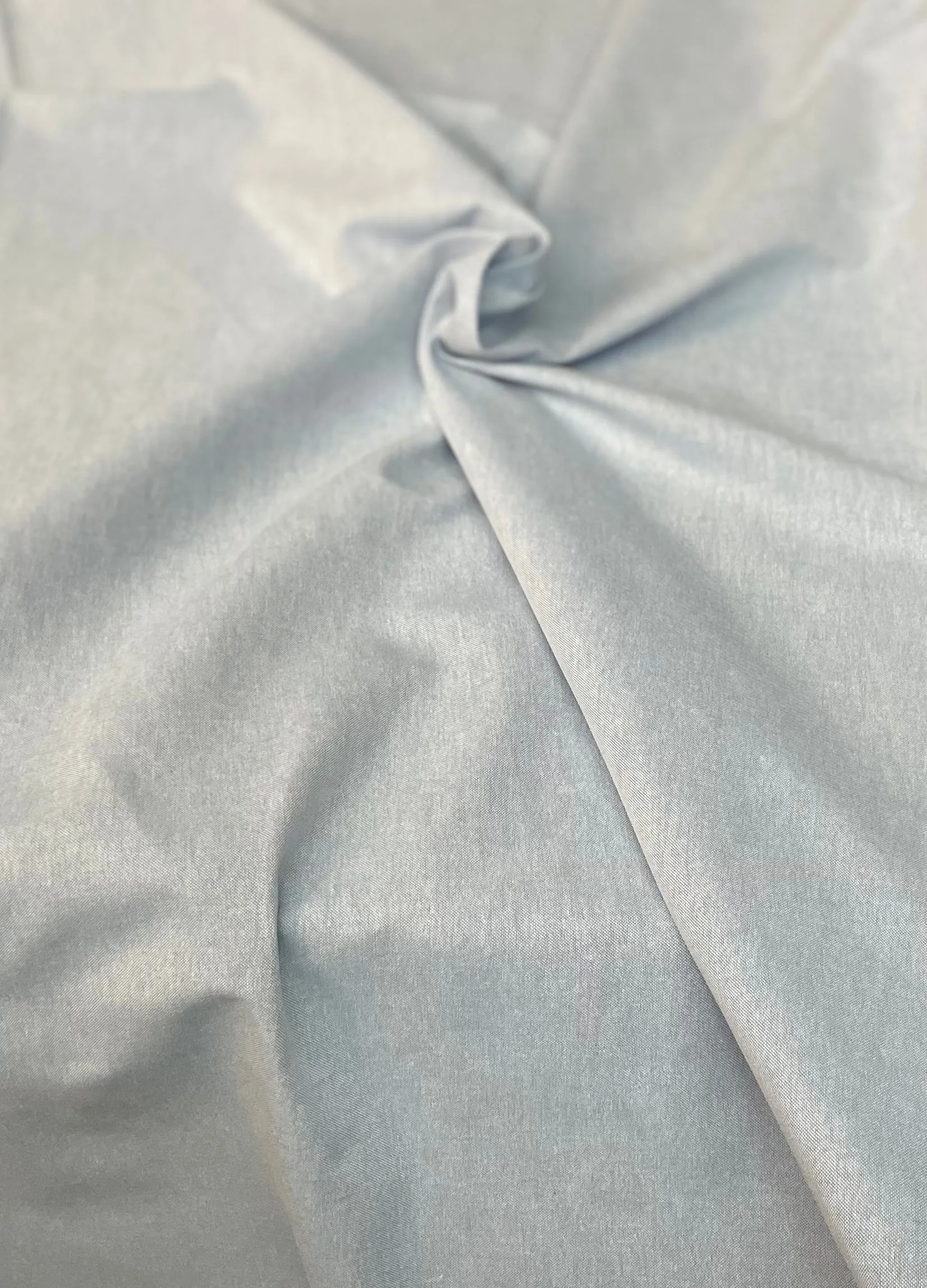 Cotton Chambray - Pastel Blue