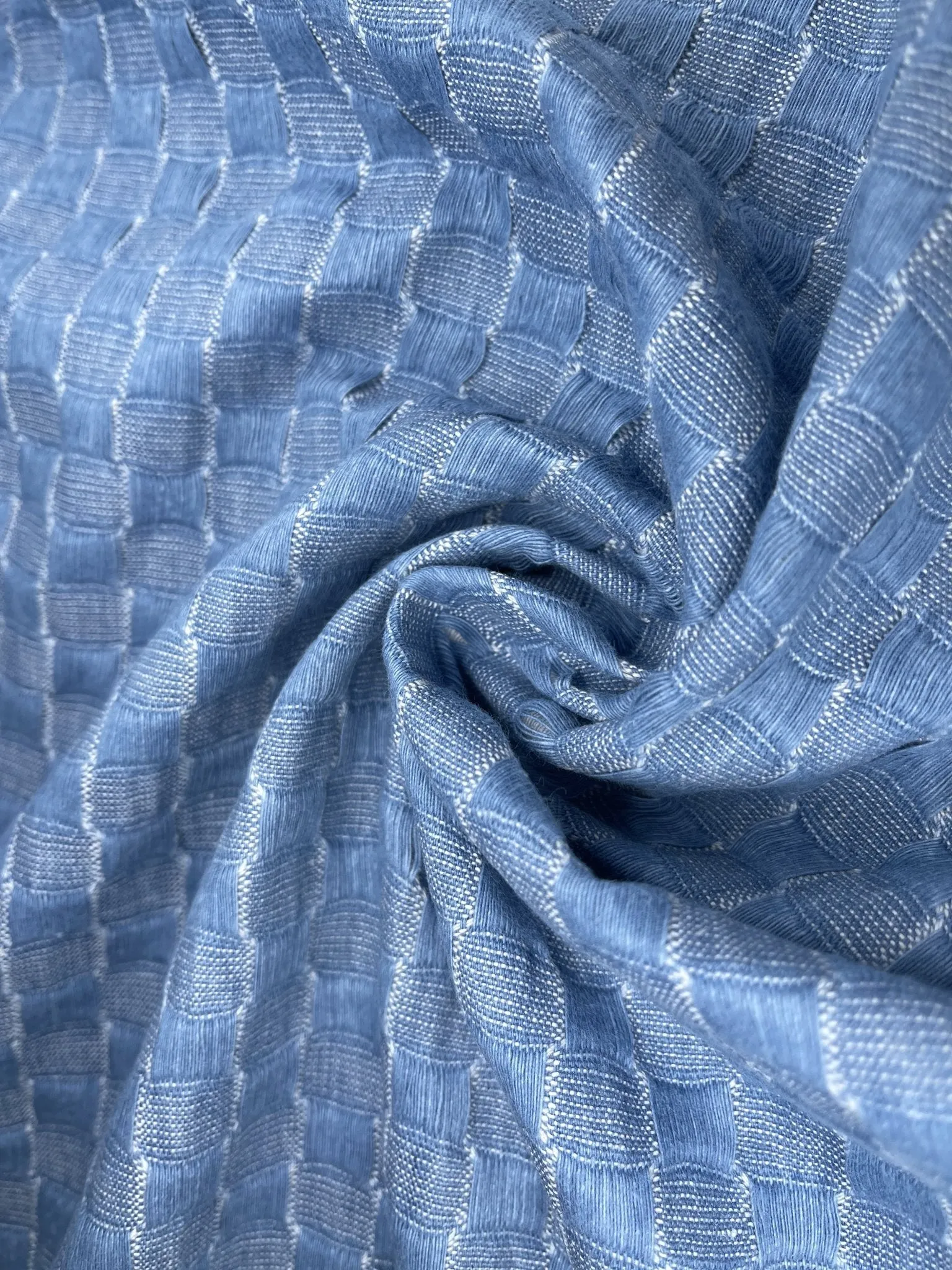 Cotton Denim Jacquard  Fabric