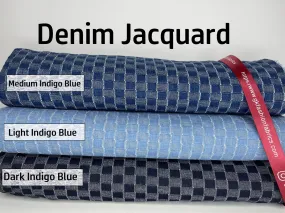 Cotton Denim Jacquard  Fabric