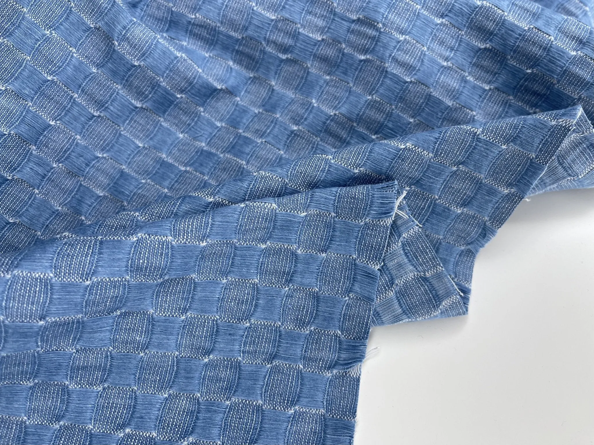 Cotton Denim Jacquard  Fabric