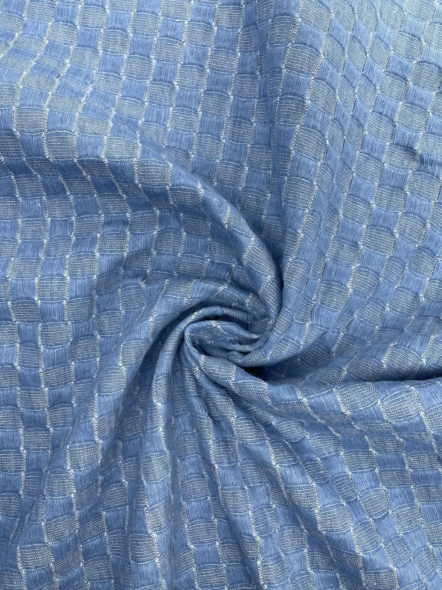 Cotton Denim Jacquard  Fabric