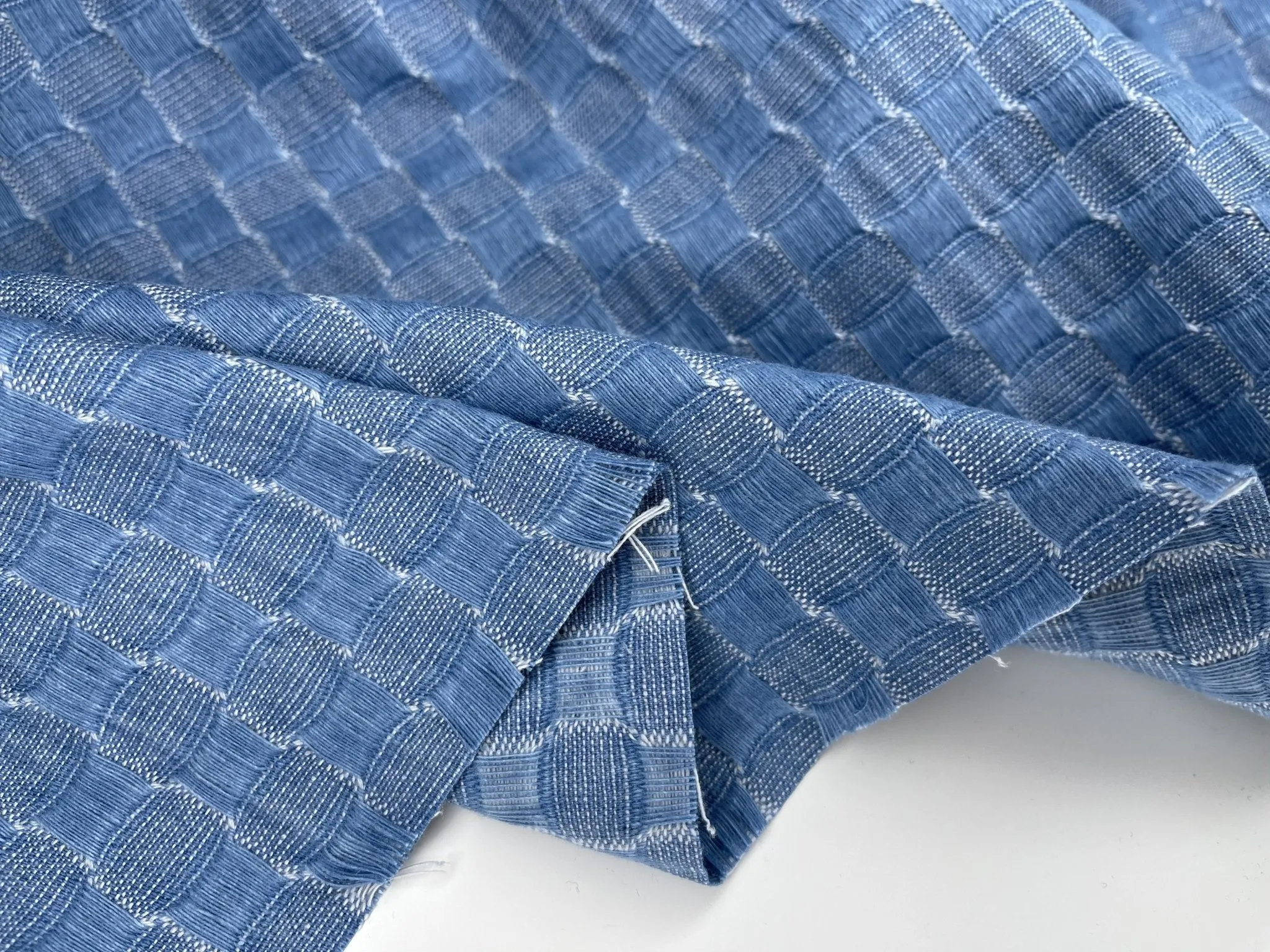 Cotton Denim Jacquard  Fabric