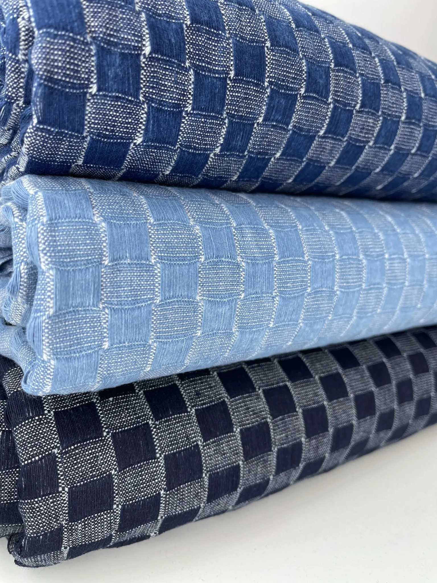 Cotton Denim Jacquard  Fabric