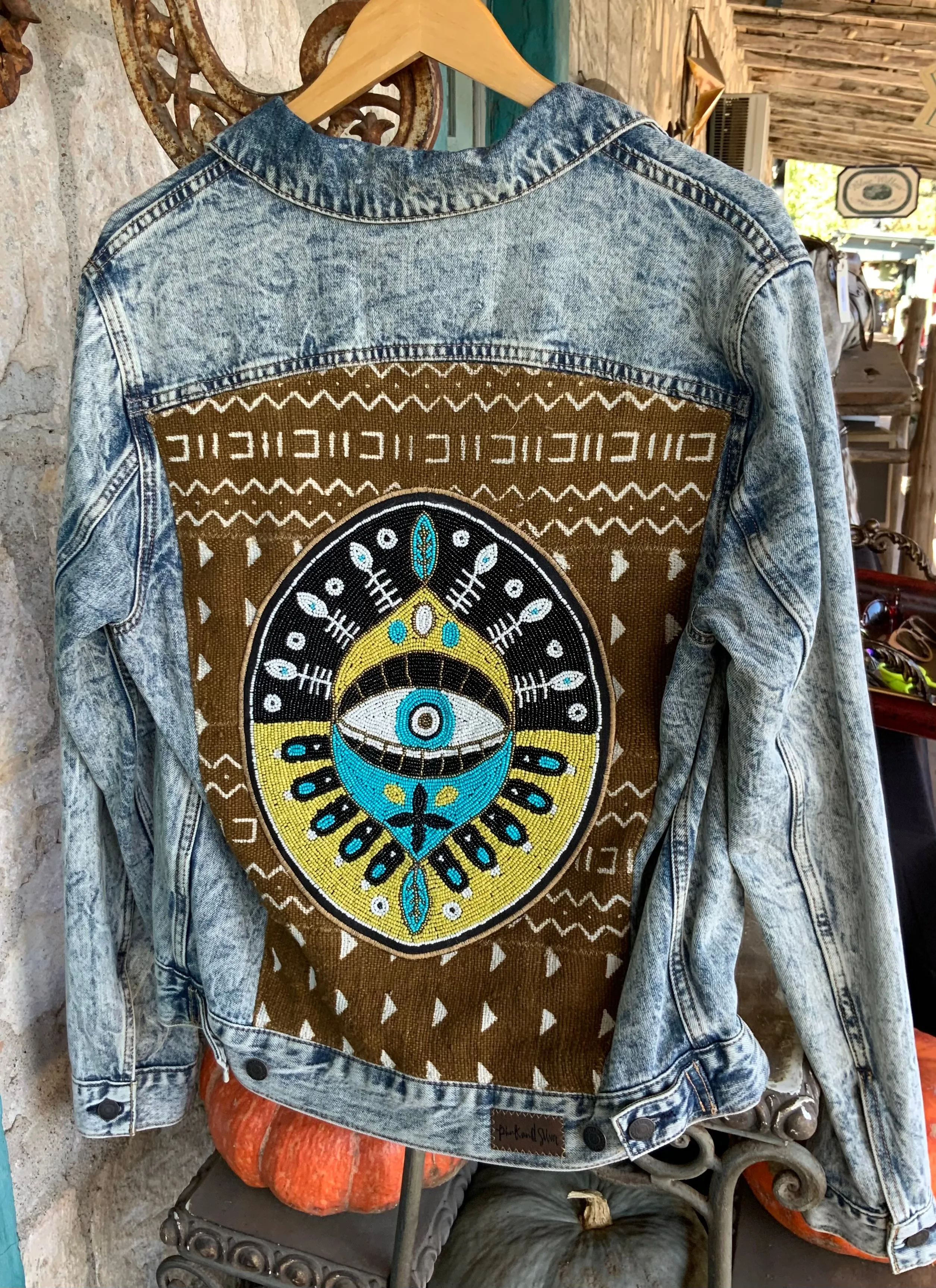 Custom Evil Third Eye Beaded Jacket