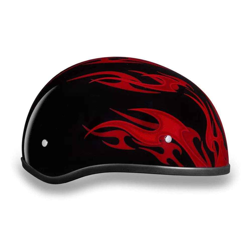 Daytona 1/2 Shell Hemlet - Flames Red