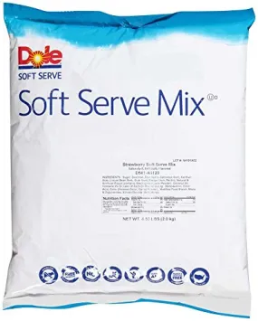 Dole Strawberry Soft Serve Mix, 4.5 Pound -- 4 per case.