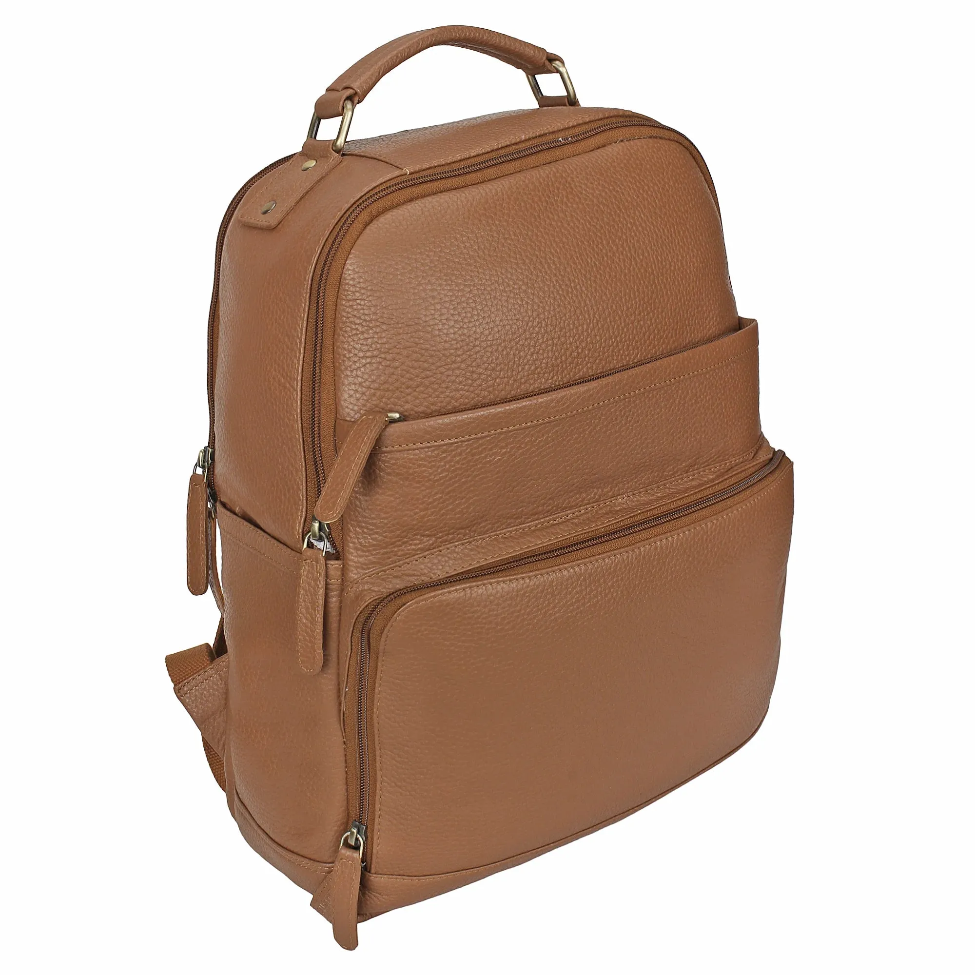 Genuine Leather Travel Backpack for Men Women