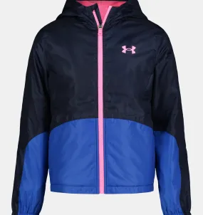 Girls Midnight Navy Manataug Windbreaker Jacket | Under Armour