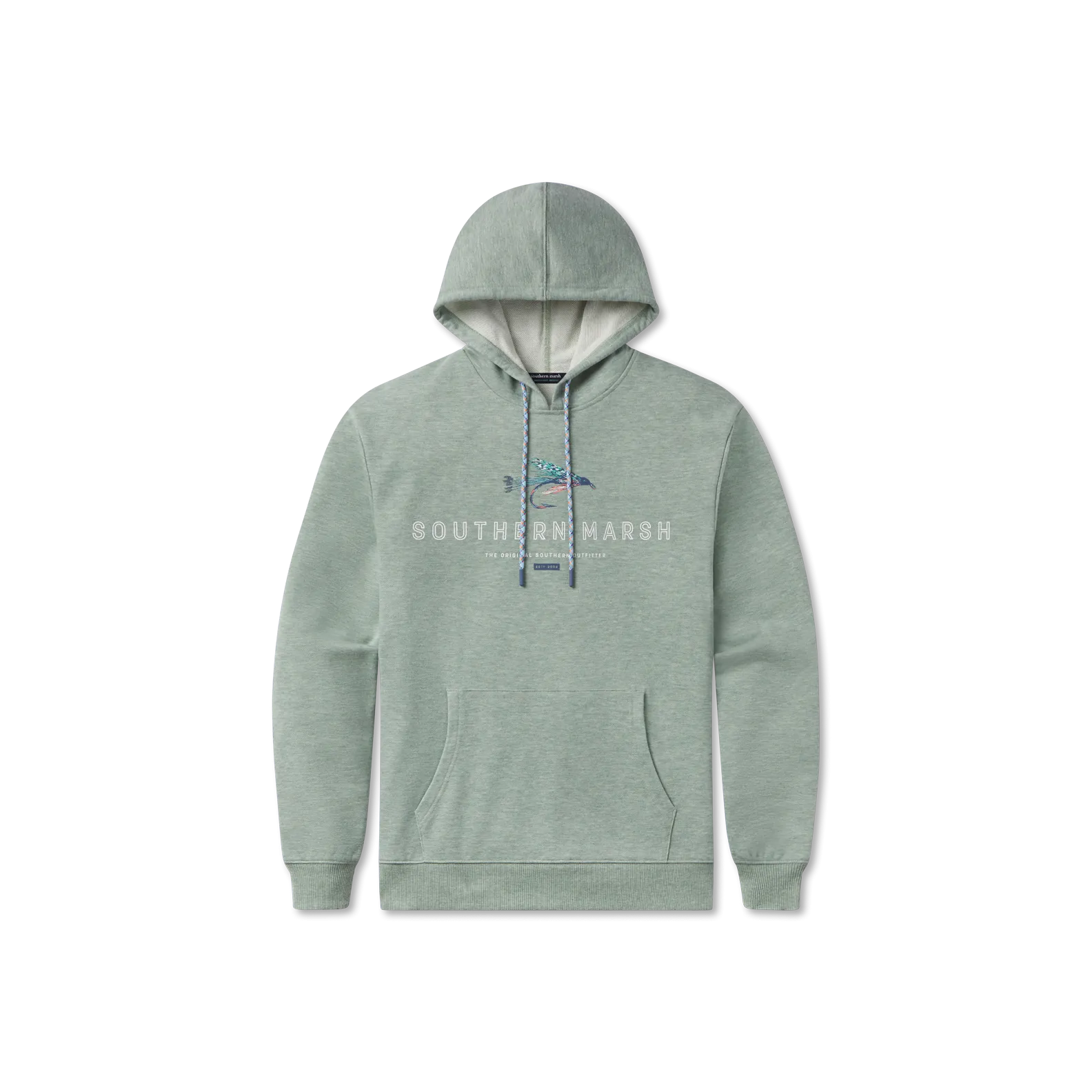 Hecho Heather Hoodie - Fly Outlines