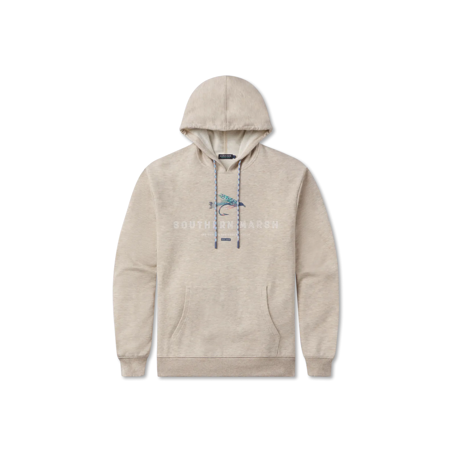 Hecho Heather Hoodie - Fly Outlines