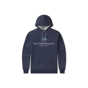 Hecho Heather Hoodie - Fly Outlines