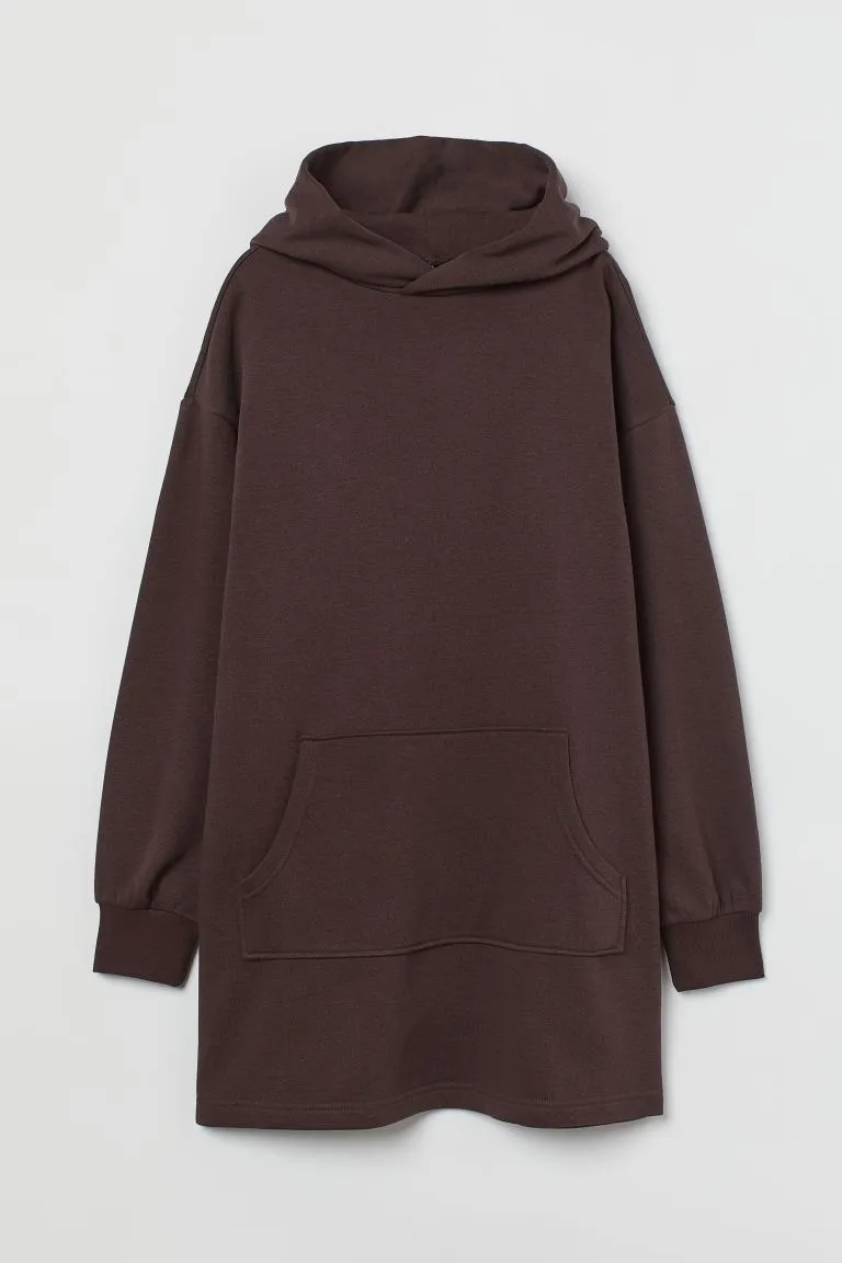 Hooded sweatshirt dress