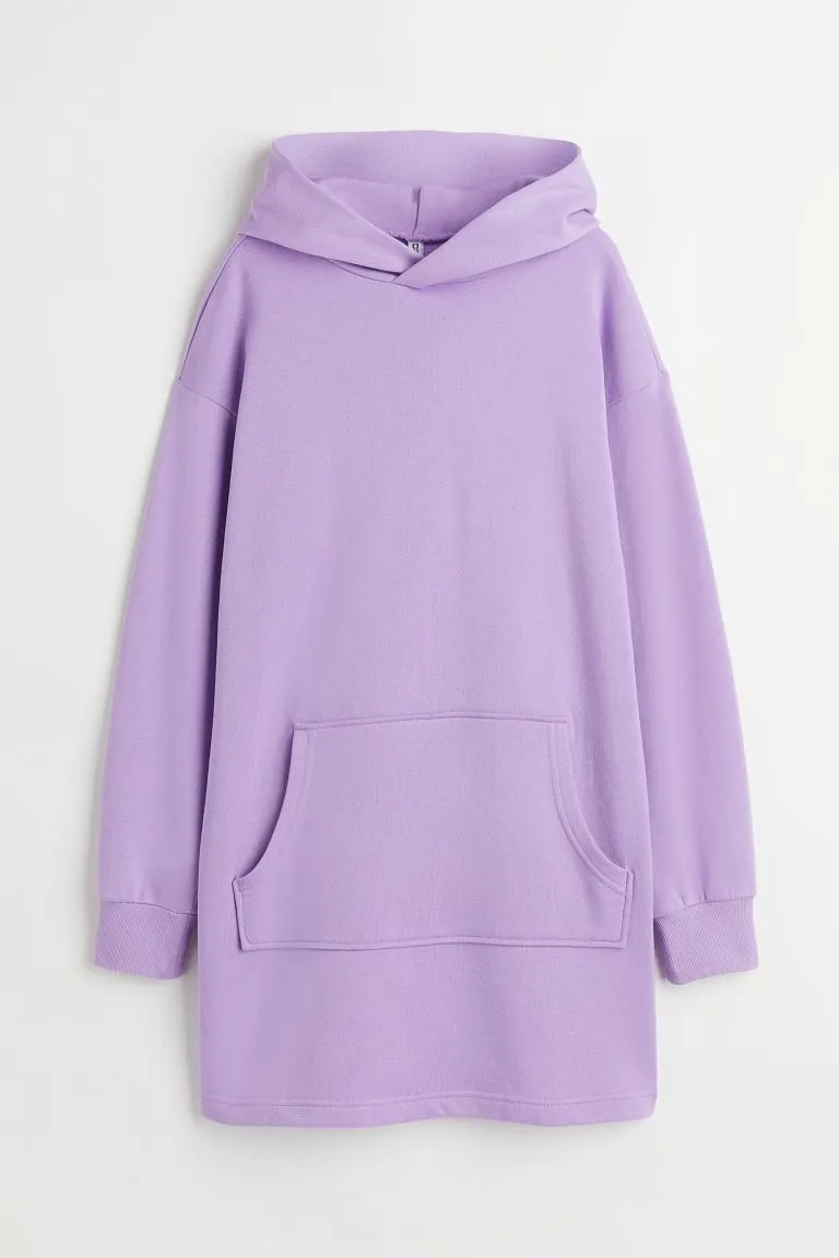 Hooded sweatshirt dress