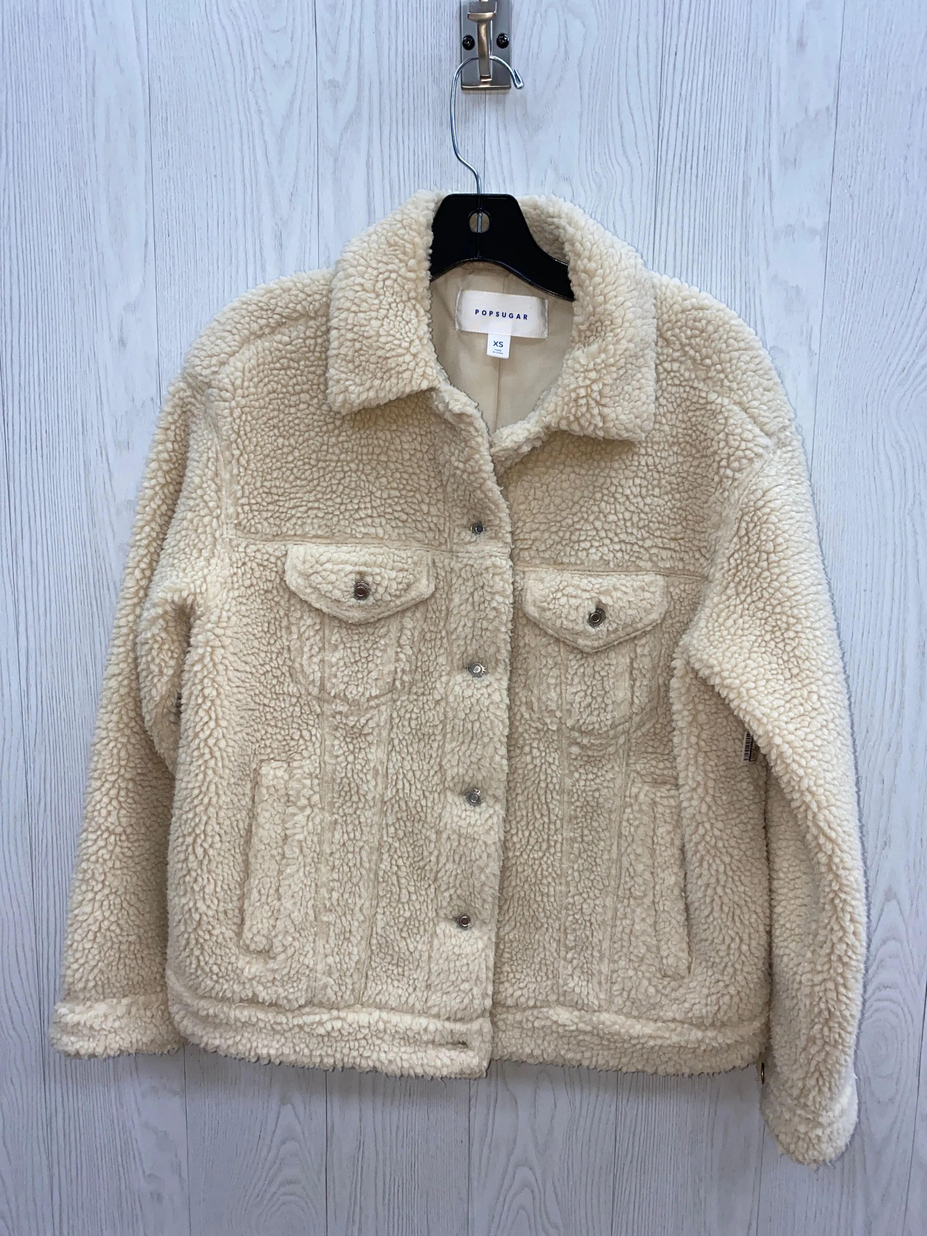 Jacket Faux Fur & Sherpa By Clothes Mentor  Size: Xs