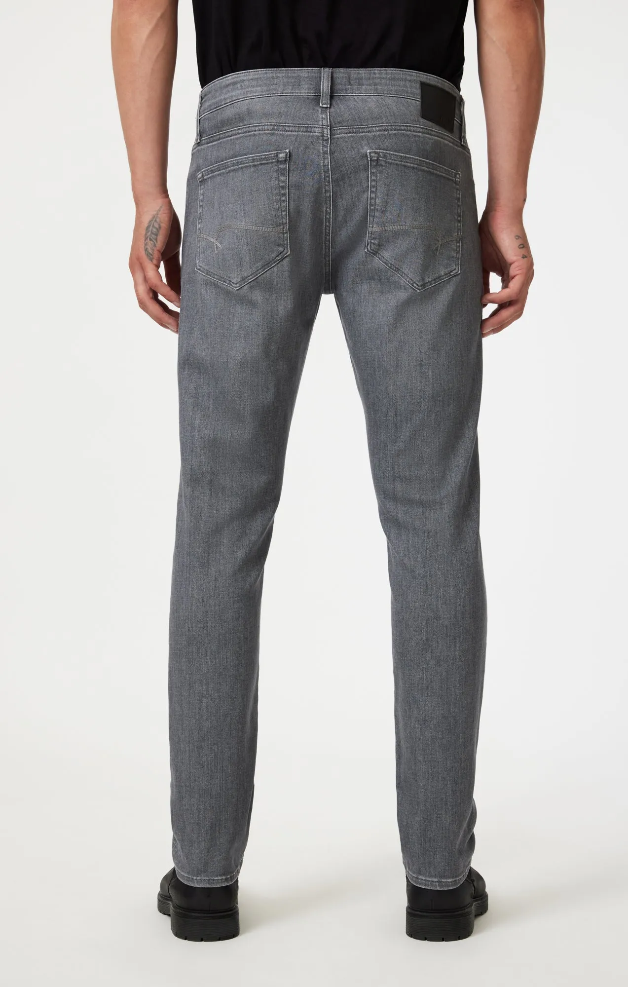 JAKE SLIM LEG IN LIGHT SMOKE FEATHER BLUE