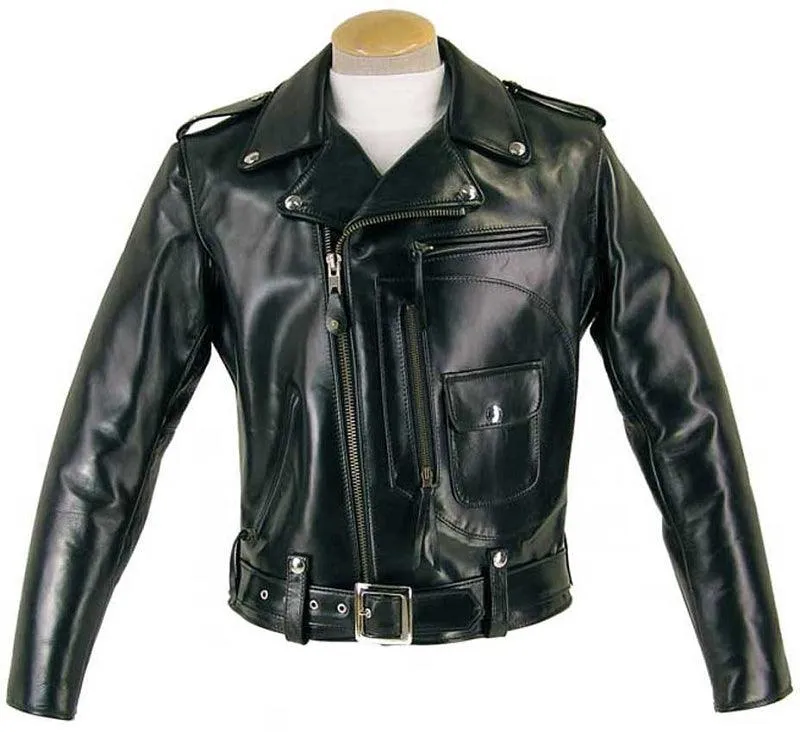 Legendary Black Stallion Horsehide Motorcycle Jacket