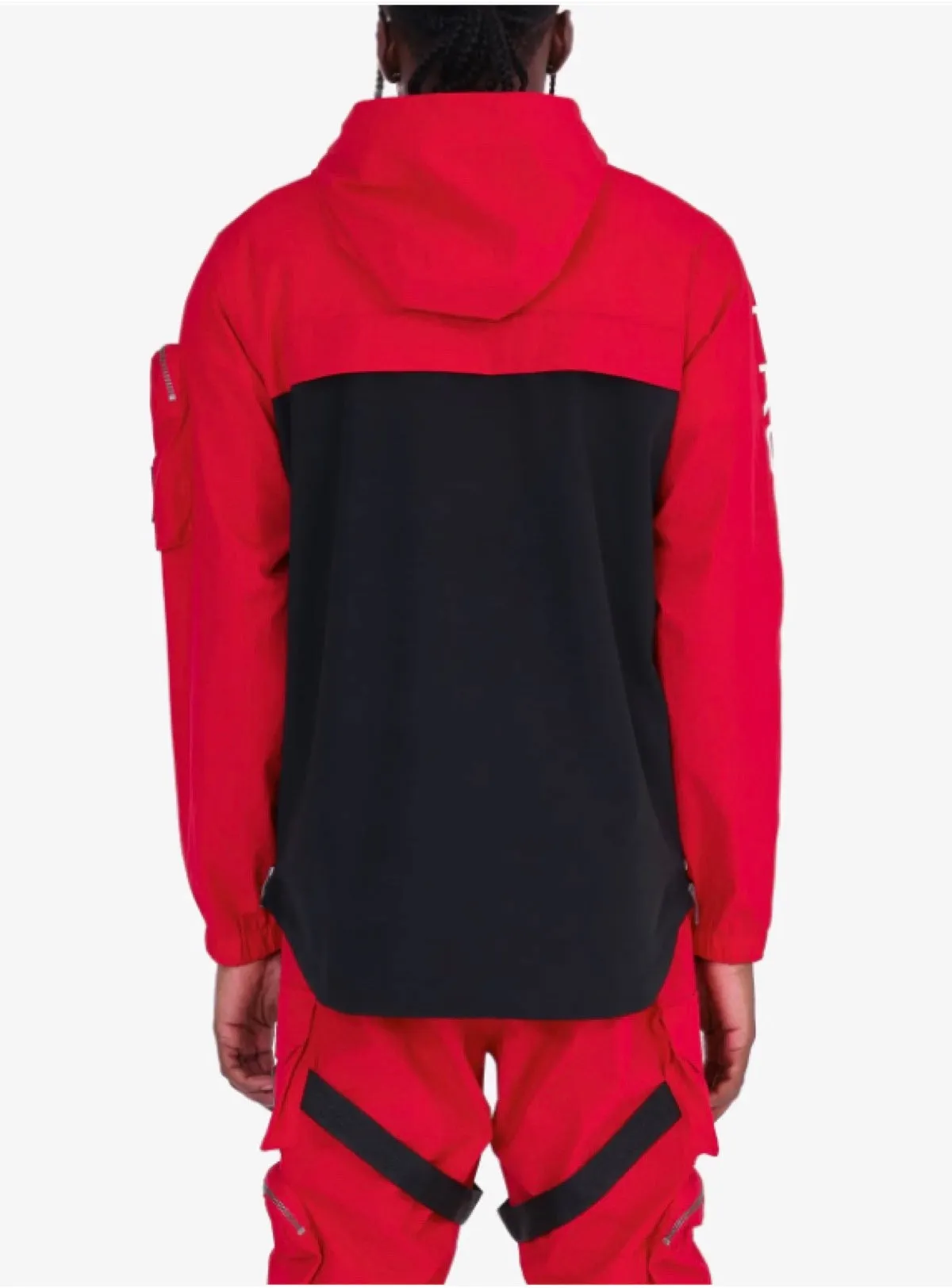 Life Code Jacket - Utility Windbreaker - Red - 13J03