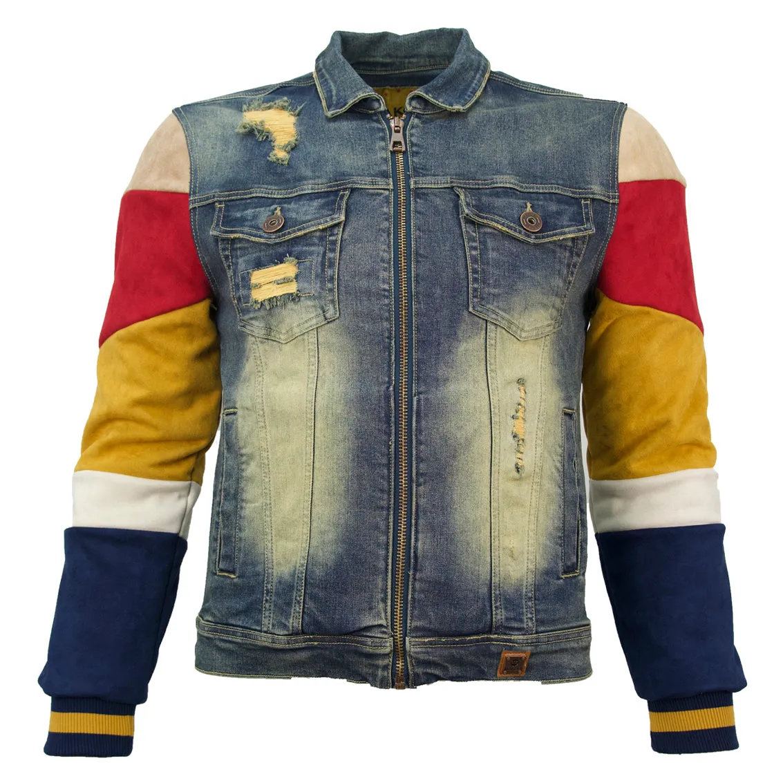 M1010 Makobi Ultra Suede  Denim Jacket - Vintage Wash