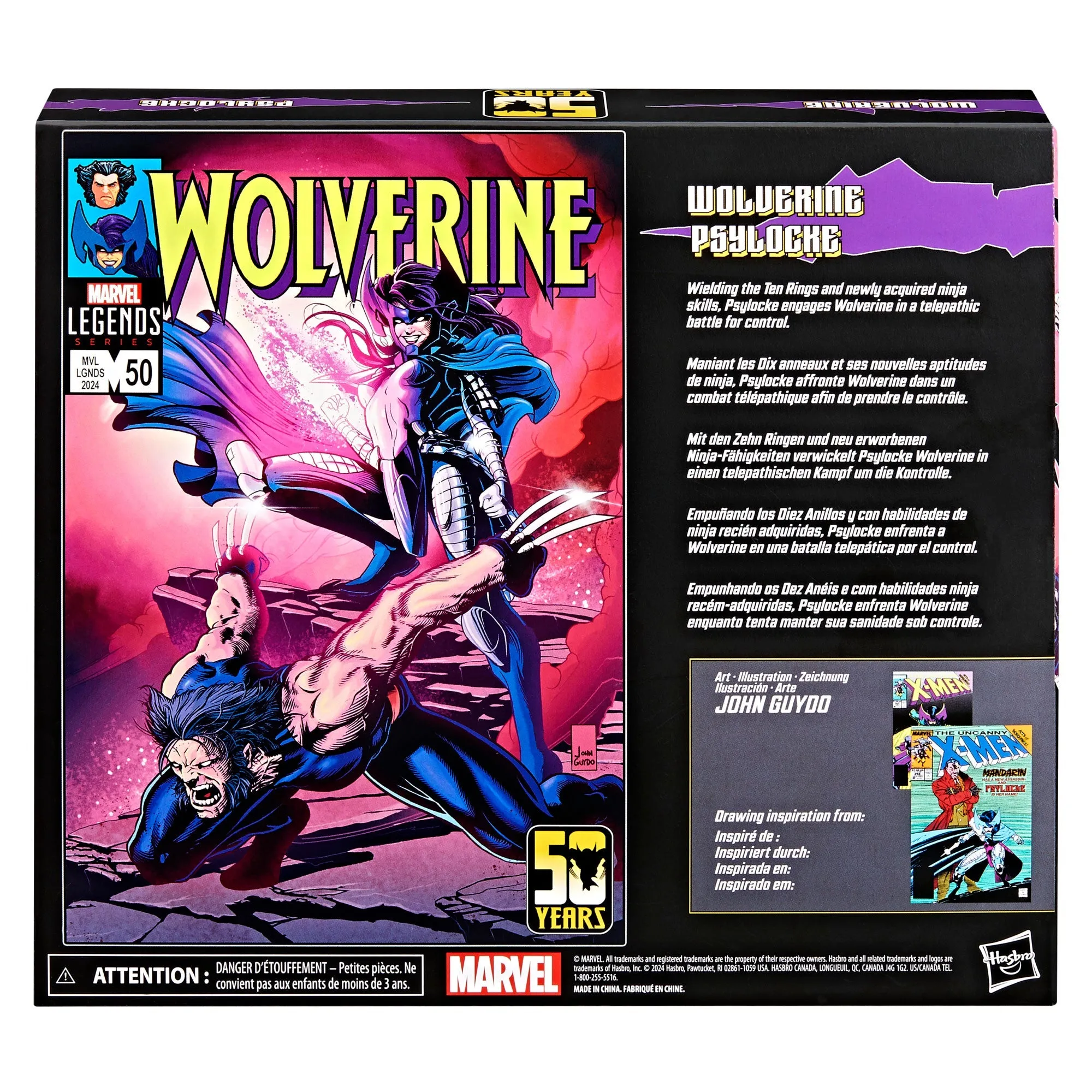 Marvel Legends Series Wolverine and Psylocke