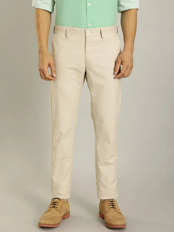 Men Brooklyn Fit Cotton Blend Trouser