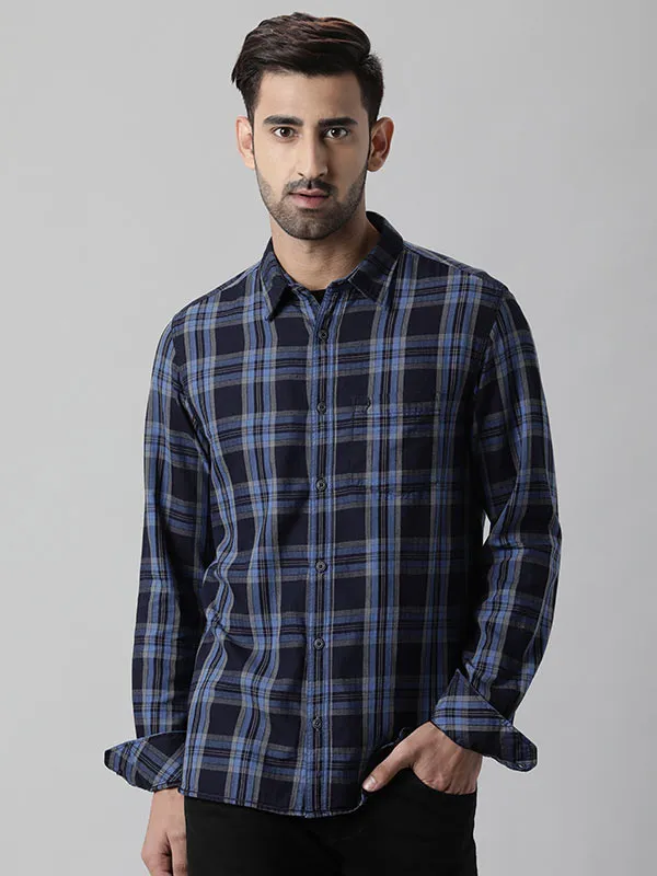 Men Checked Full Sleeve Cotton Shirt