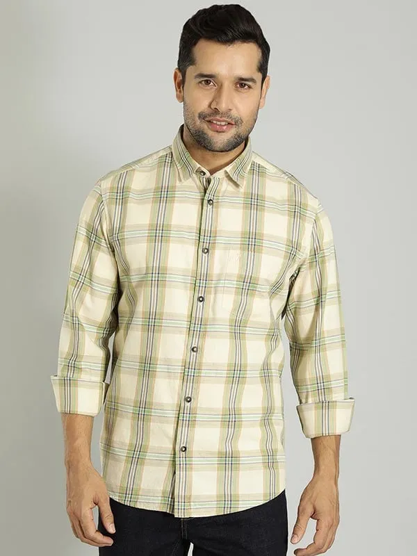 Men Checked Full Sleeve Cotton Shirt