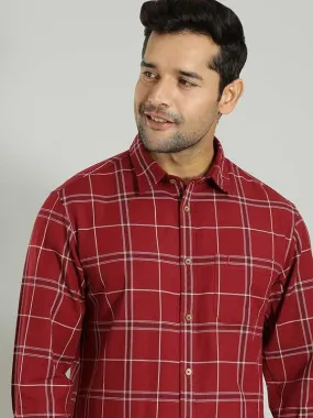 Men Checked Full Sleeve Cotton Shirt