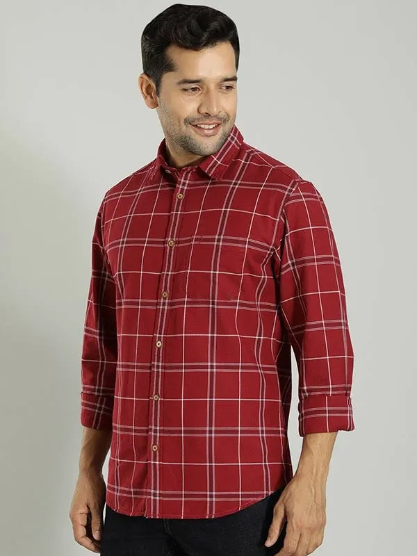 Men Checked Full Sleeve Cotton Shirt